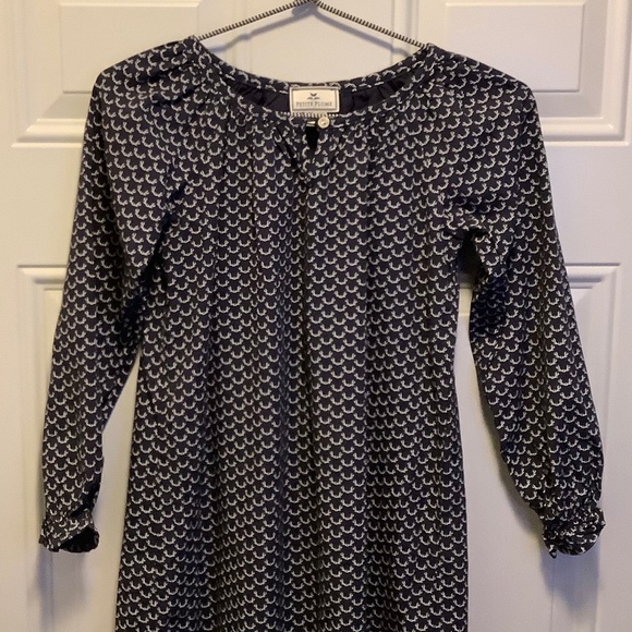 Petite Plume Navy Nordic Antlers Delphine Nightgown Girls' Sz 8 - Picture 2 of 8